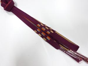 未使用品　正絹　手組帯締め